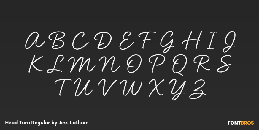 Head Turn Regular Font Poster #2