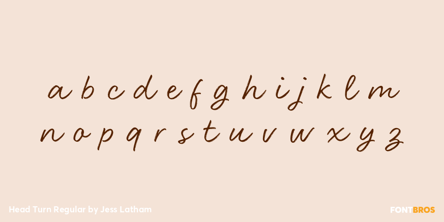 Head Turn Regular Font Poster #3