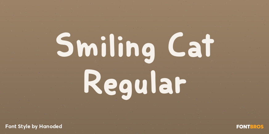 Smiling Cat Regular Font Poster #1