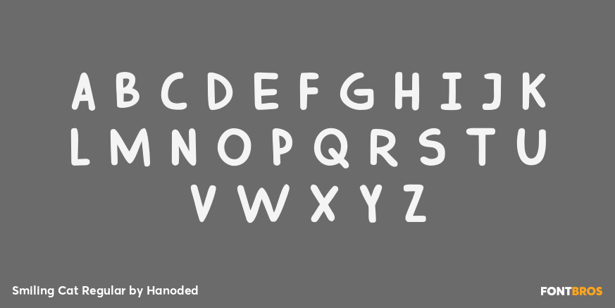 Smiling Cat Regular Font Poster #2