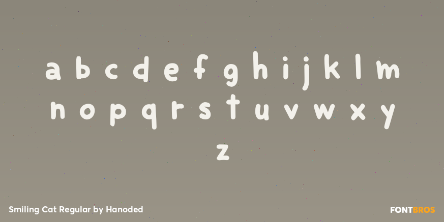 Smiling Cat Regular Font Poster #3