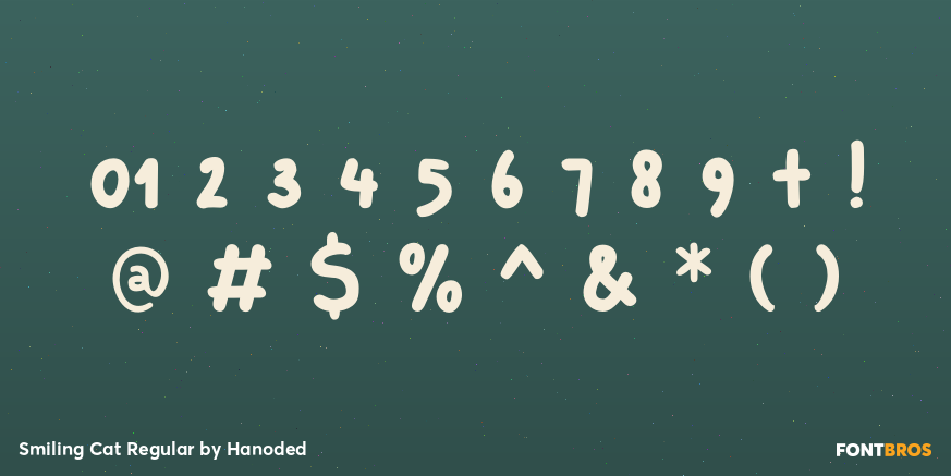 Smiling Cat Regular Font Poster #4