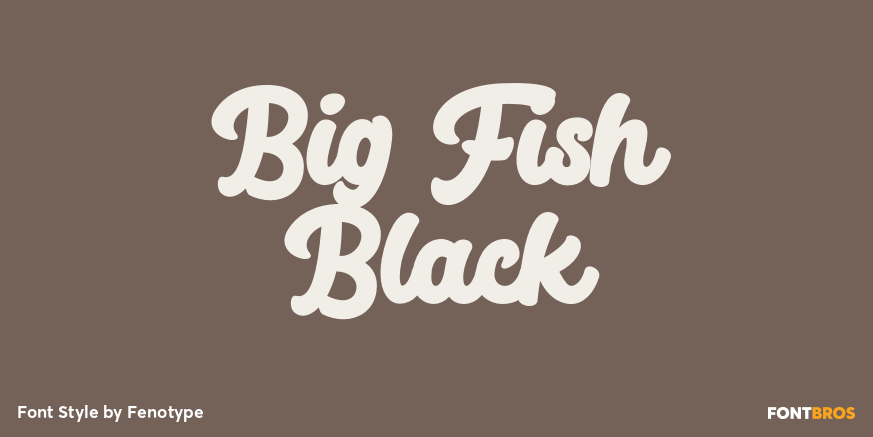 Big Fish Black Font Poster #1
