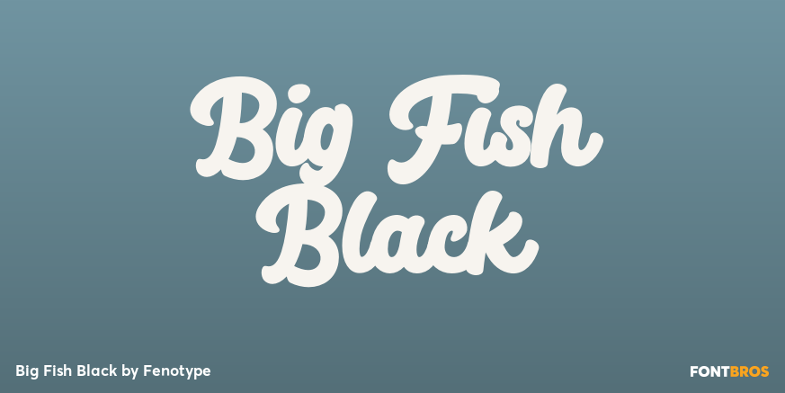 Big Fish Black Font Poster #1