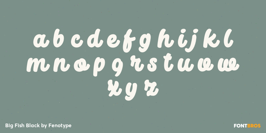 Big Fish Black Font Poster #3