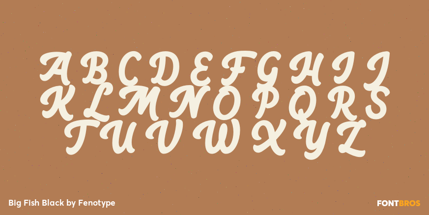 Big Fish Black Font Poster #1
