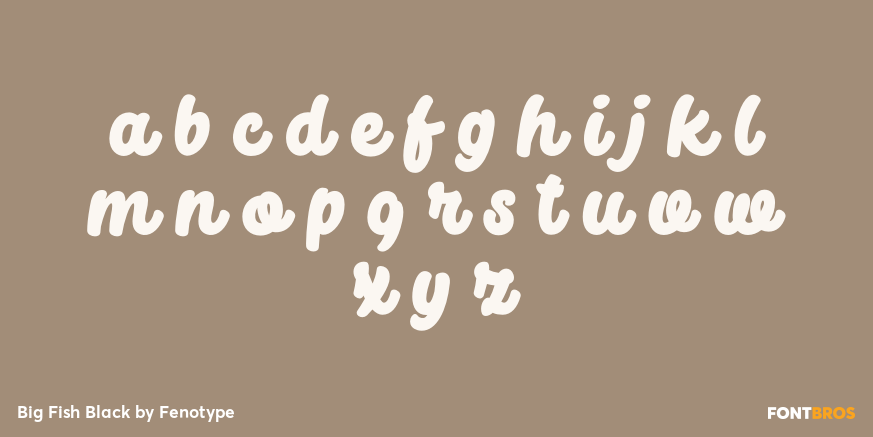 Big Fish Black Font Poster #1