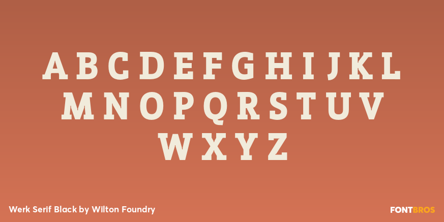 Werk Serif Black Font Poster #2