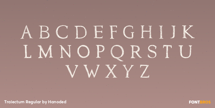 Traiectum Regular Font Poster #3