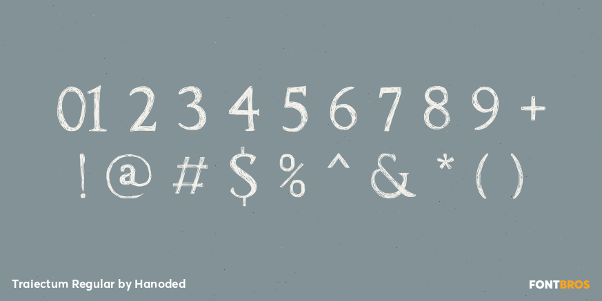 Traiectum Regular Font Poster #4