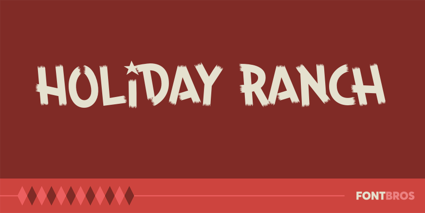 Holiday Ranch Font Poster