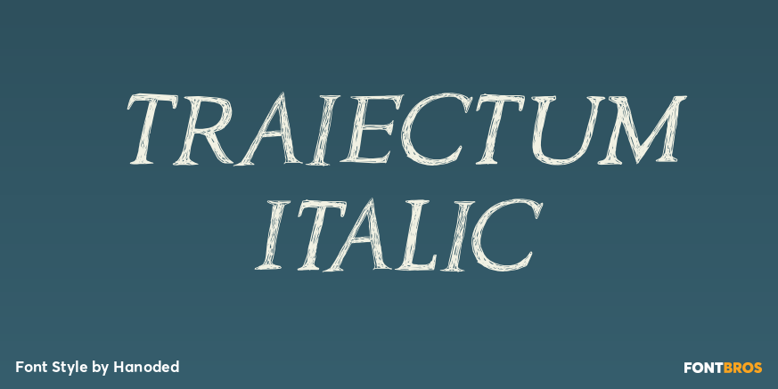 Traiectum Italic Poster