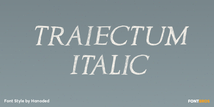 Traiectum Italic Poster