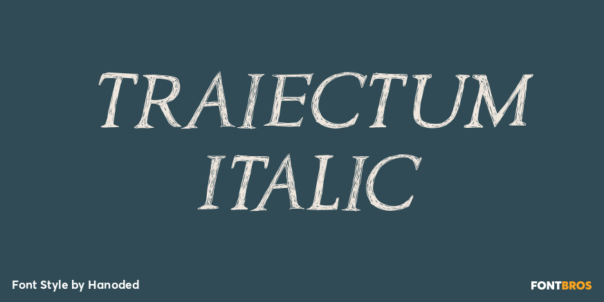 Traiectum Italic Poster