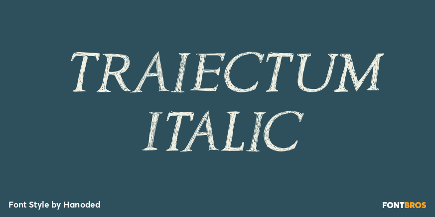 Traiectum Italic Poster