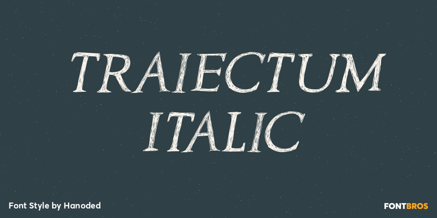 Traiectum Italic Poster