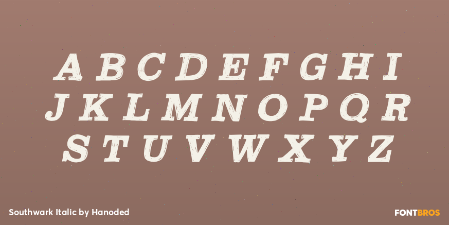 Southwark Italic Font Poster #3