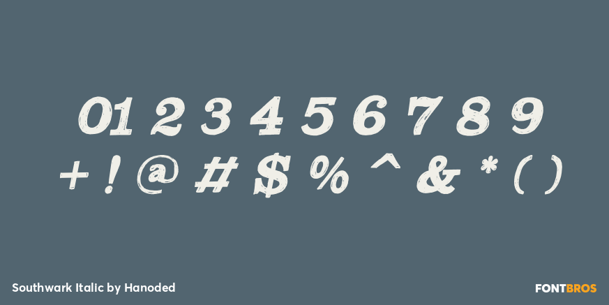 Southwark Italic Font Poster #4