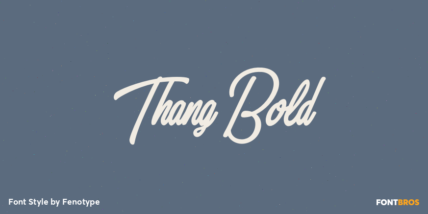Thang Bold Font Poster #1