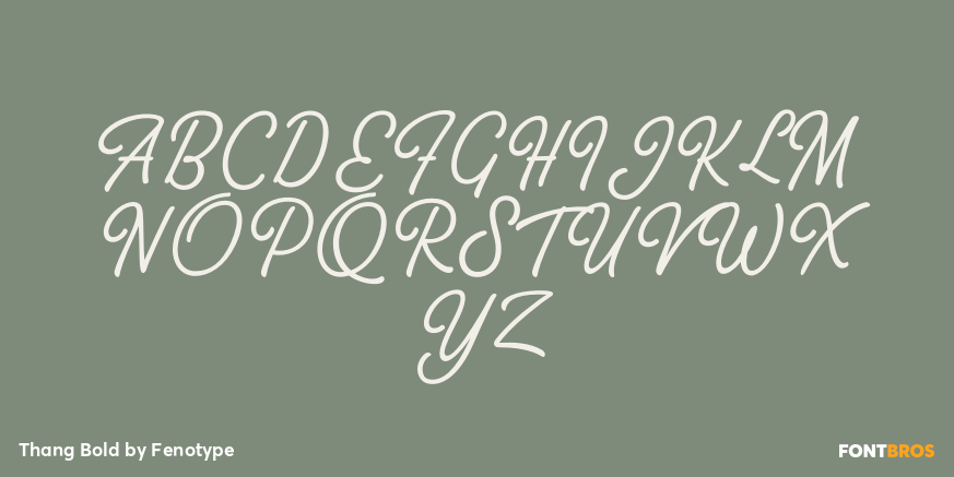 Thang Bold Font Poster #1