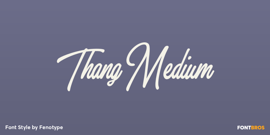 Thang Medium Font Poster #1