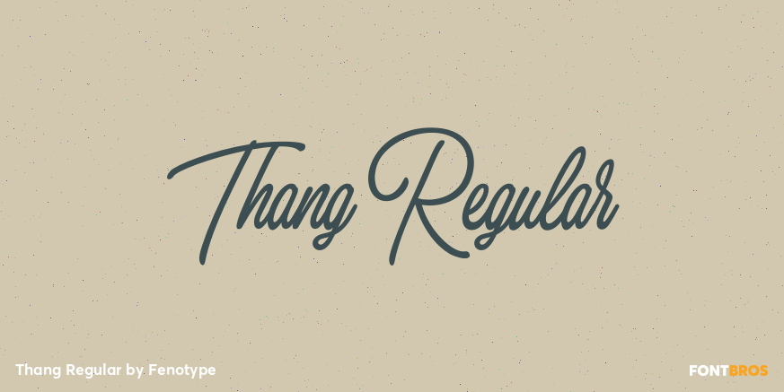 Thang Regular Font Poster #1