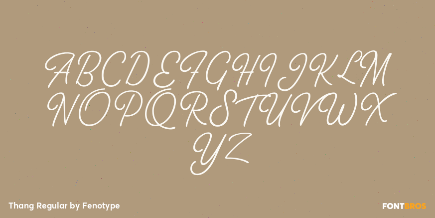 Thang Regular Font Poster #1