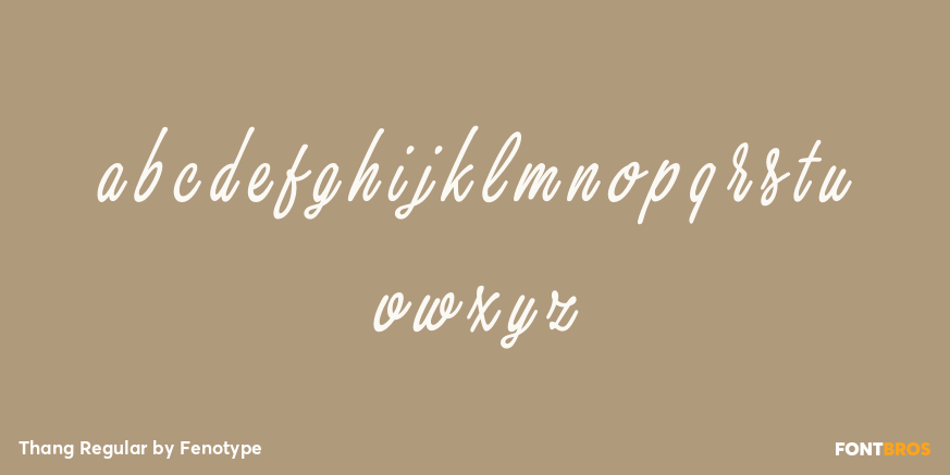 Thang Regular Font Poster #1
