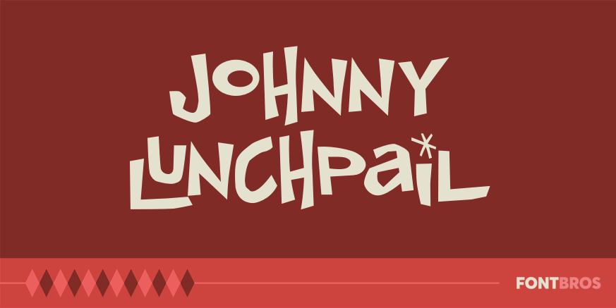 Johnny Lunchpail Font Poster