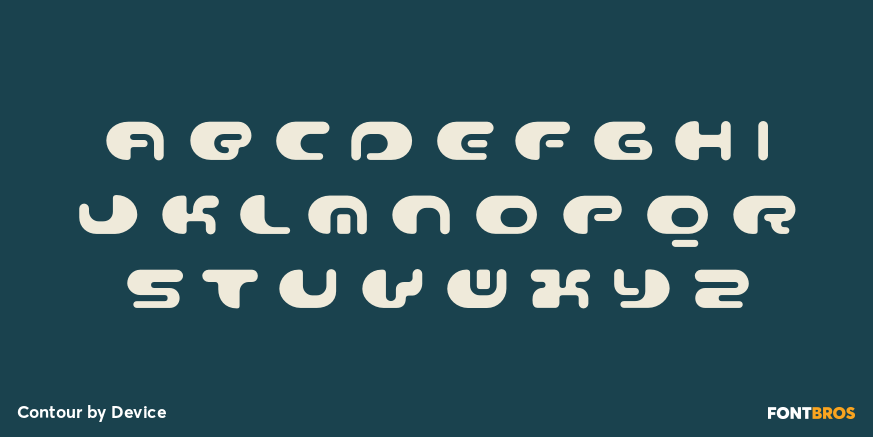 Contour Font Poster #2