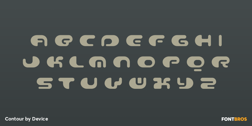 Contour Font Poster #3