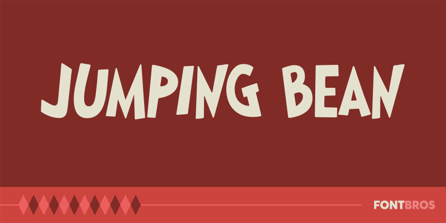 Jumping Bean Font Poster
