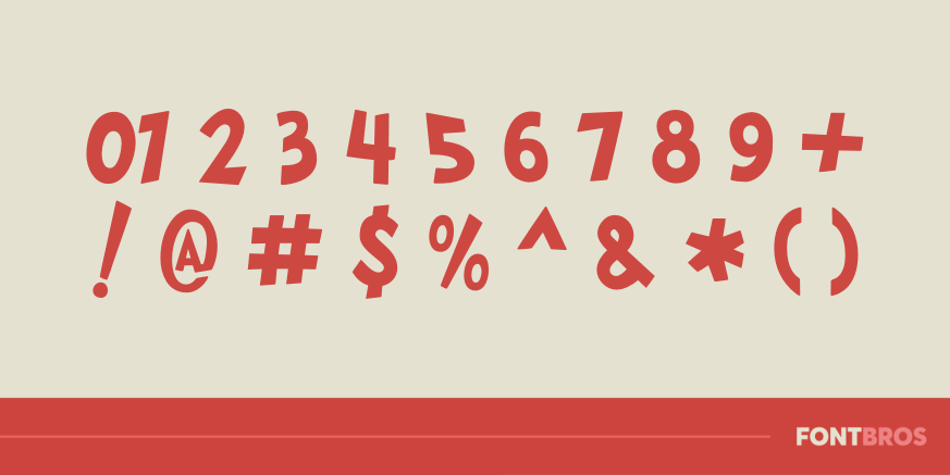 Jumping Bean Font Poster #4