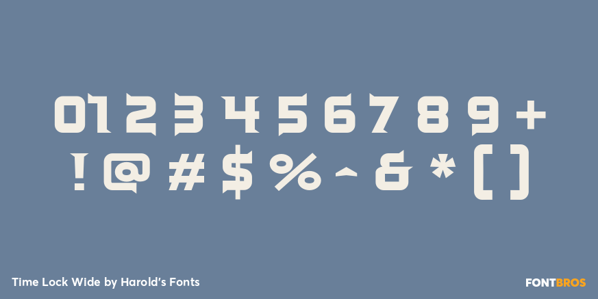 Time Lock Wide Font Poster #4