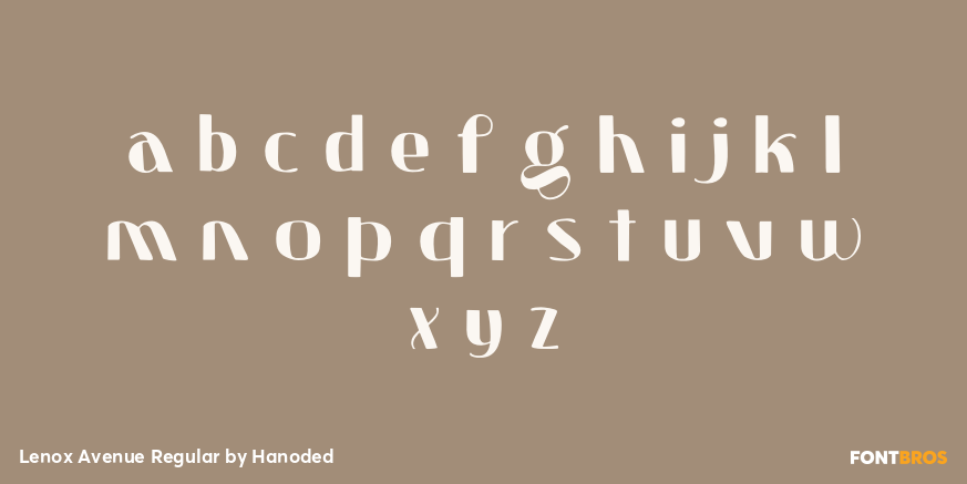 Lenox Avenue Regular Font Poster #3