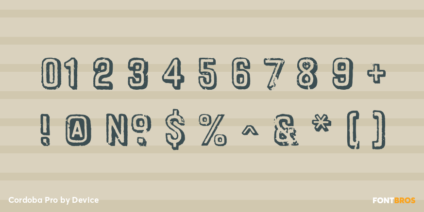 Cordoba Pro Font Poster #1