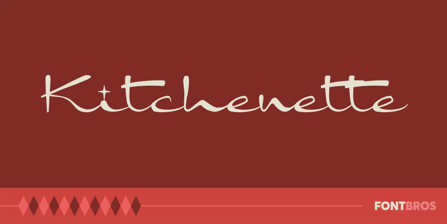 Kitchenette Font Poster