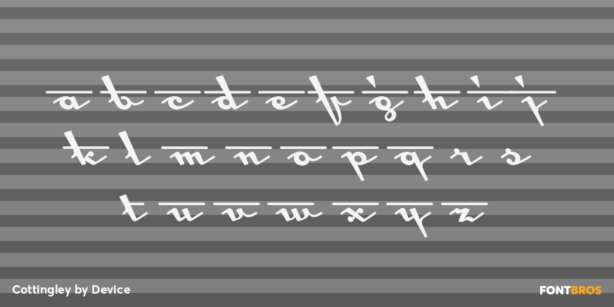 Cottingley Font Poster #2