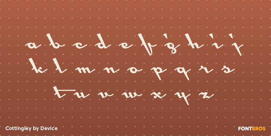 Cottingley Font Poster #3