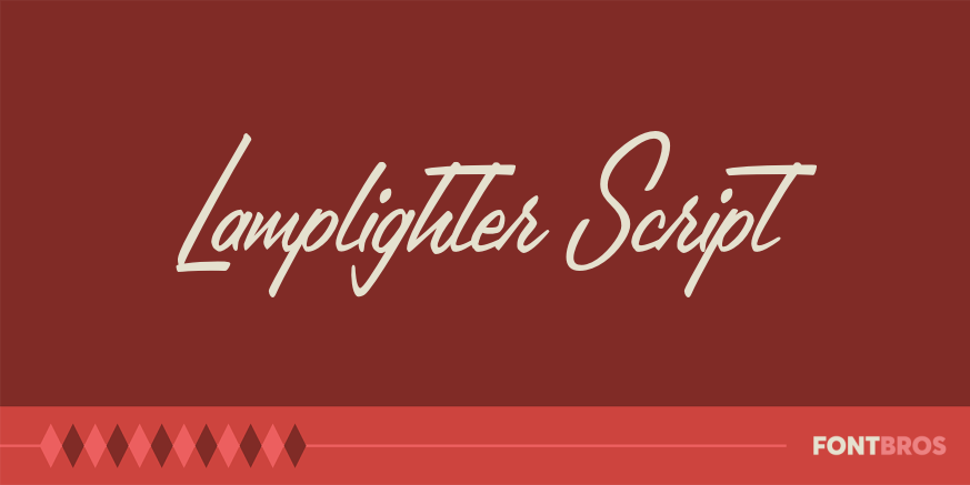 Lamplighter Script Font Poster