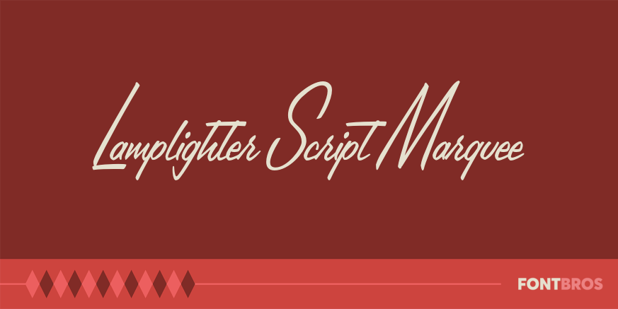 Lamplighter Script Marquee Font Poster