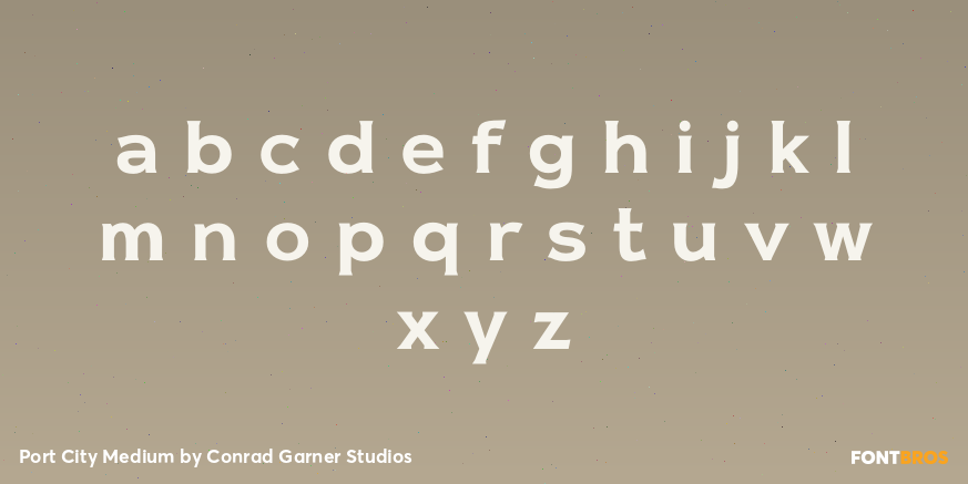 Port City Medium Font Poster #3