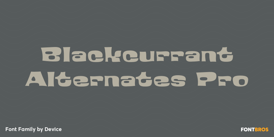 Blackcurrant Alternates Pro Font Poster #1