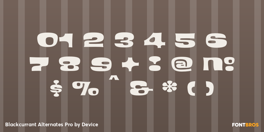 Blackcurrant Alternates Pro Font Poster #1