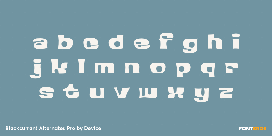 Blackcurrant Alternates Pro Font Poster #1