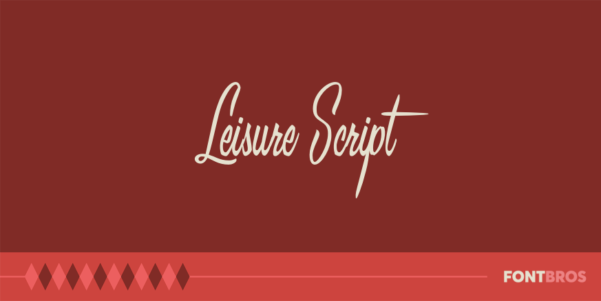 Leisure Script Font Poster