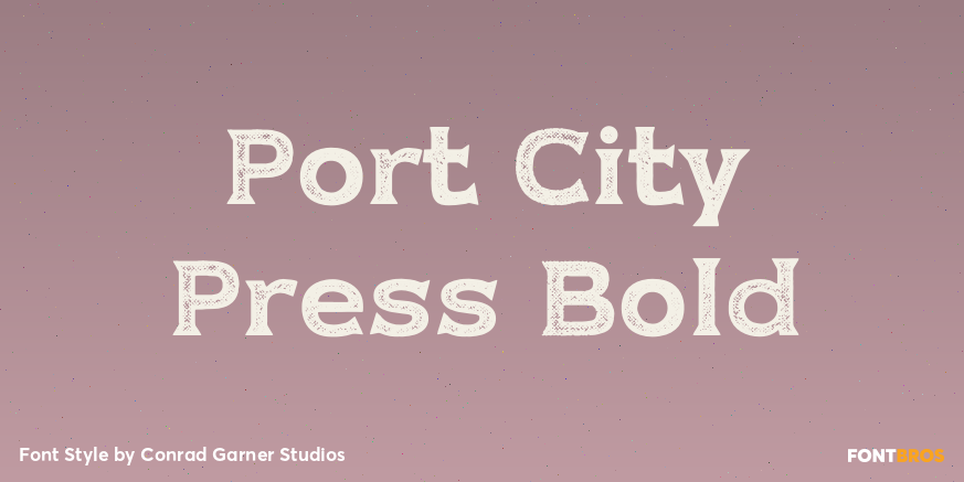 Port City Press Bold Poster