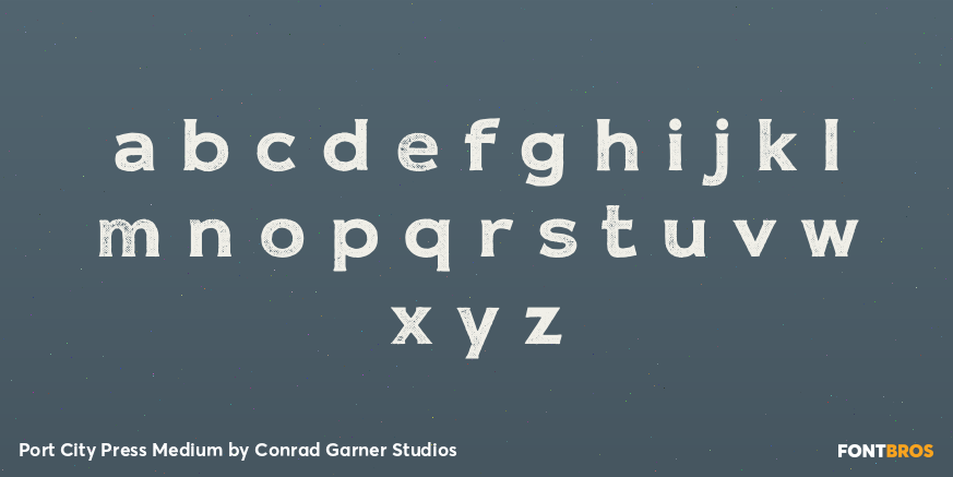 Port City Press Medium Font Poster #3