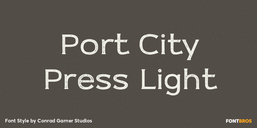 Port City Press Light Poster