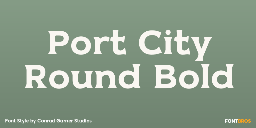 Port City Round Bold Poster